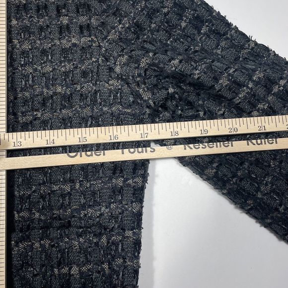 Lida Baday Jacket Womens Size 4 Black Boucle Tweed Full Zip Wool Blend Career - Picture 10 of 11